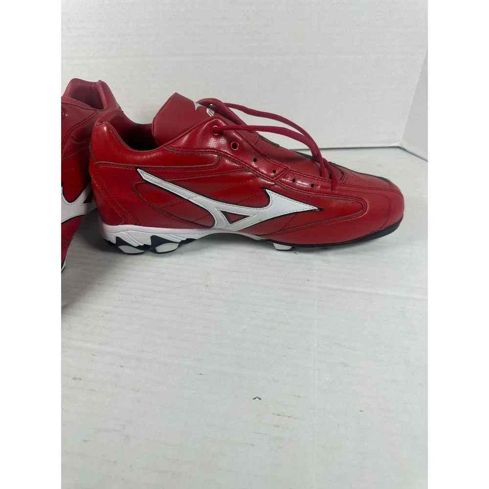 Mizuno 9-Spike Franchise Mid G4 Baseball Cleats‎ Red White Mens 14 320283.1000